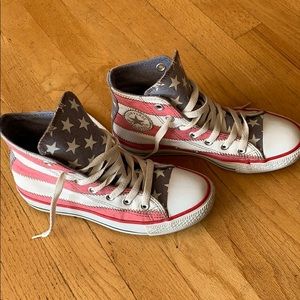 Converse Chuck Taylor American Flag High Tops!🇺🇸